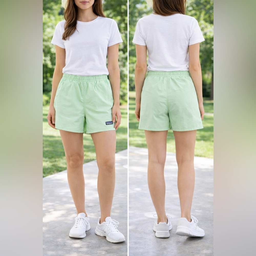 NWT Patagonia Light Green Athletic Shorts